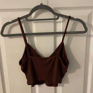 Brown tank top from shein